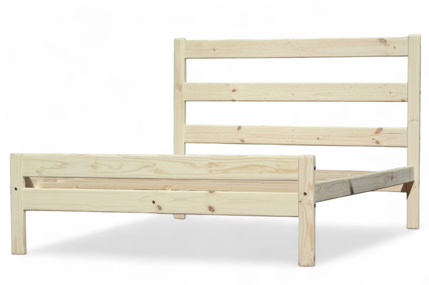 Knysna Pine Bed Base with Headboard