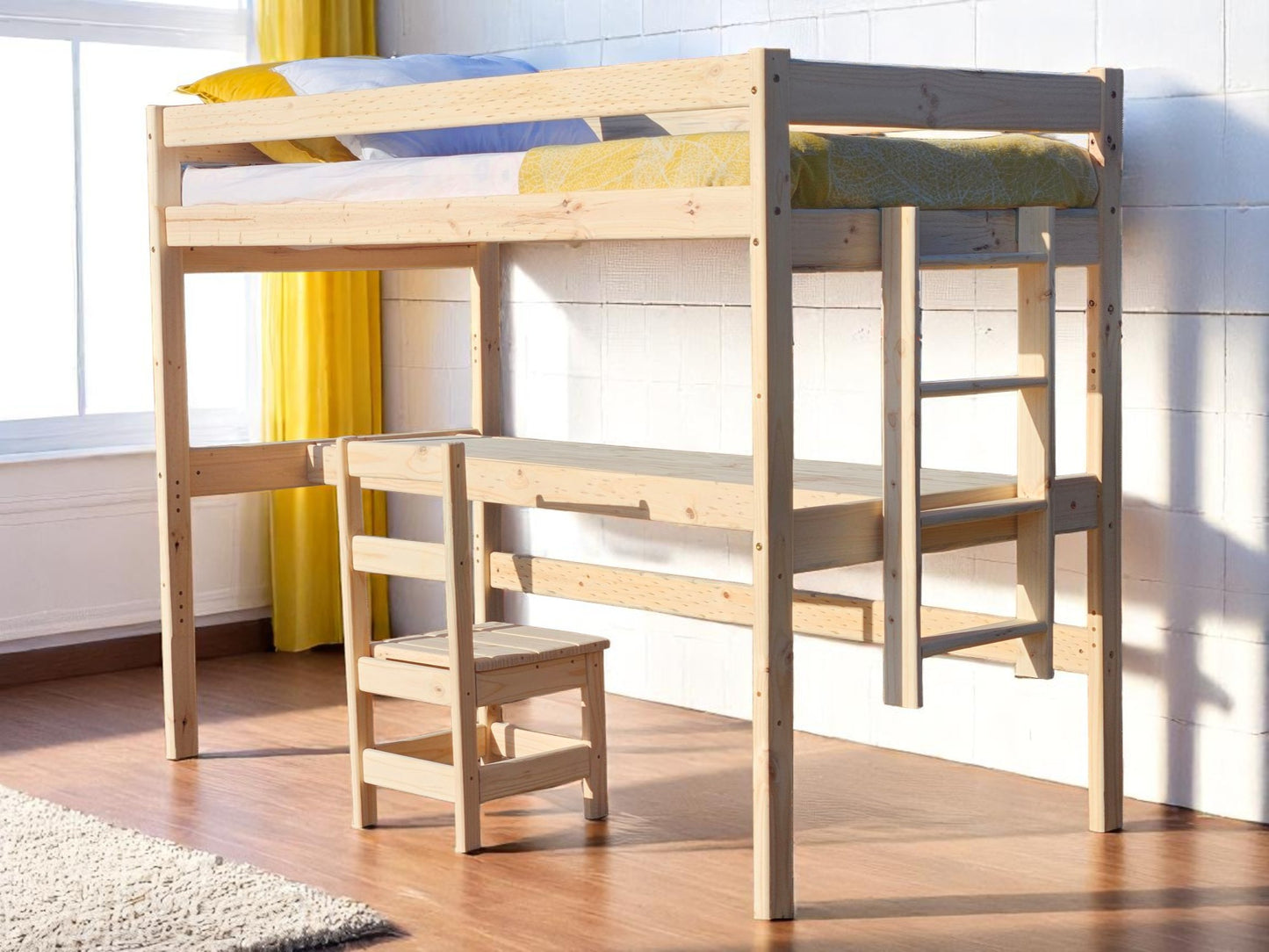 Solid Pine Loft Bed