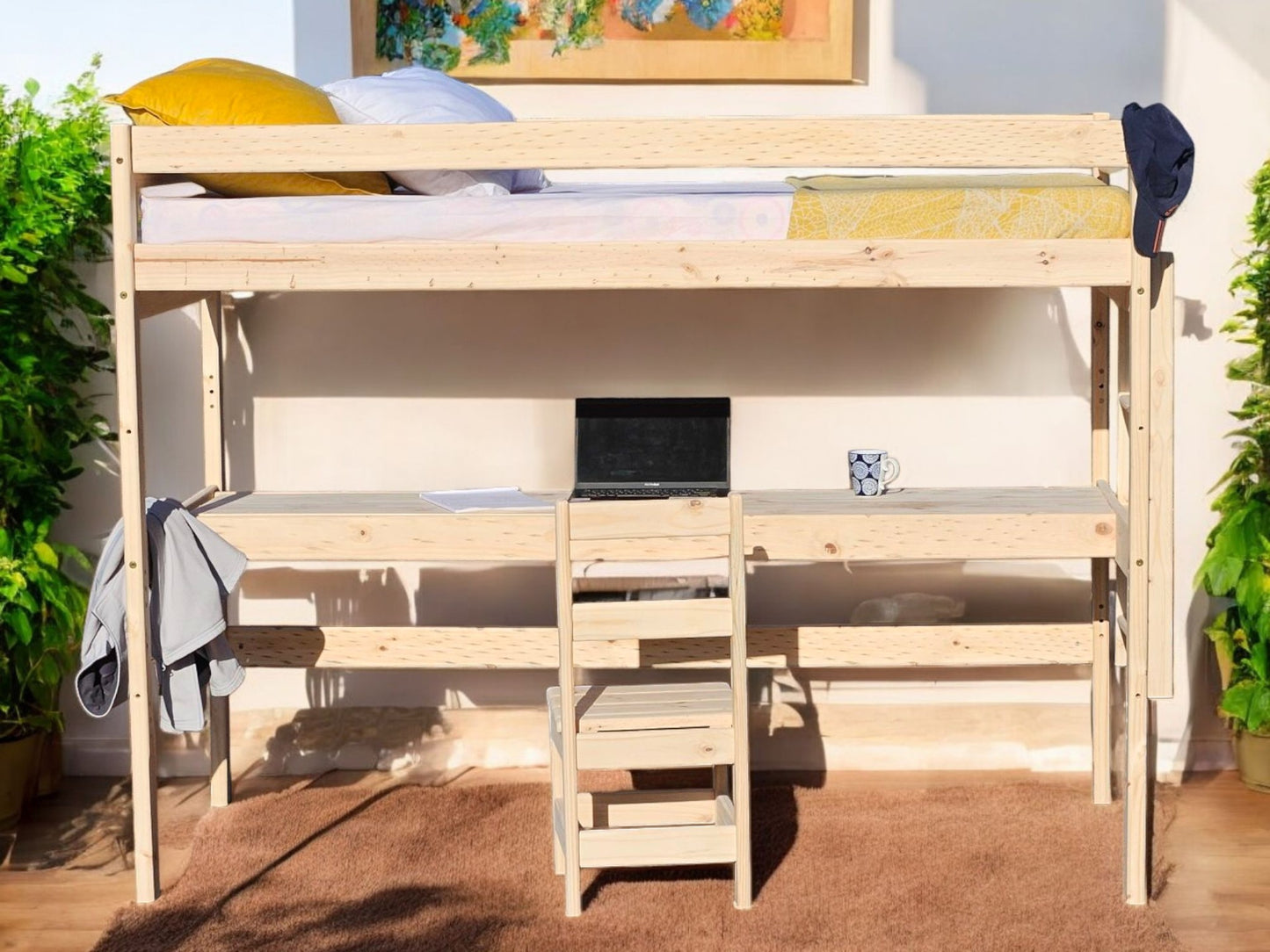 Solid Pine Loft Bed