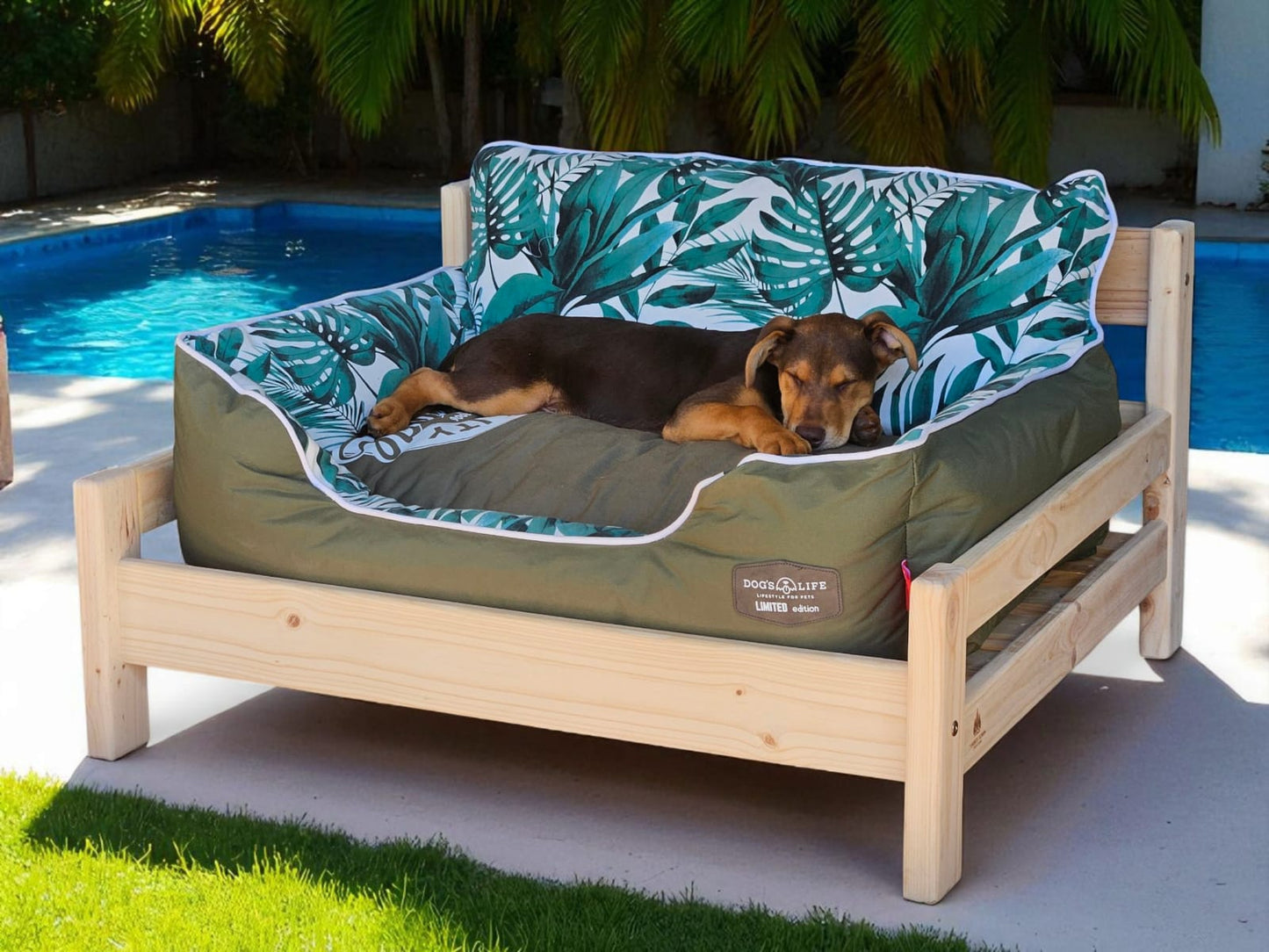 Timber Town Solid Pine Doggy Day Bed 🐾