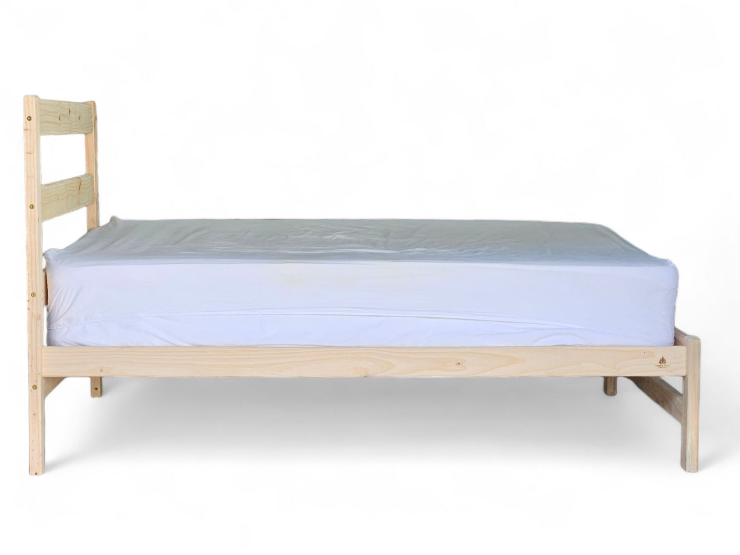 Knysna Pine Bed Base with Headboard