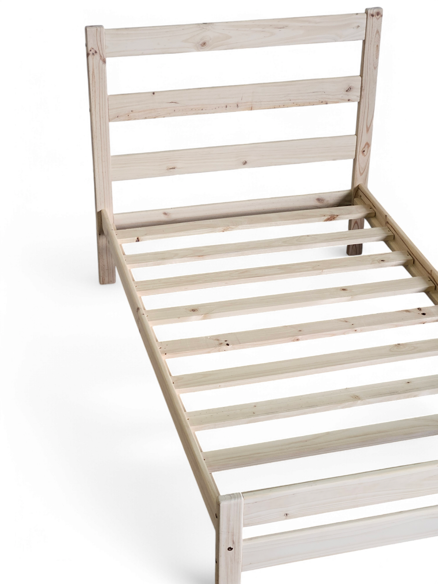 Knysna Pine Bed Base with Headboard