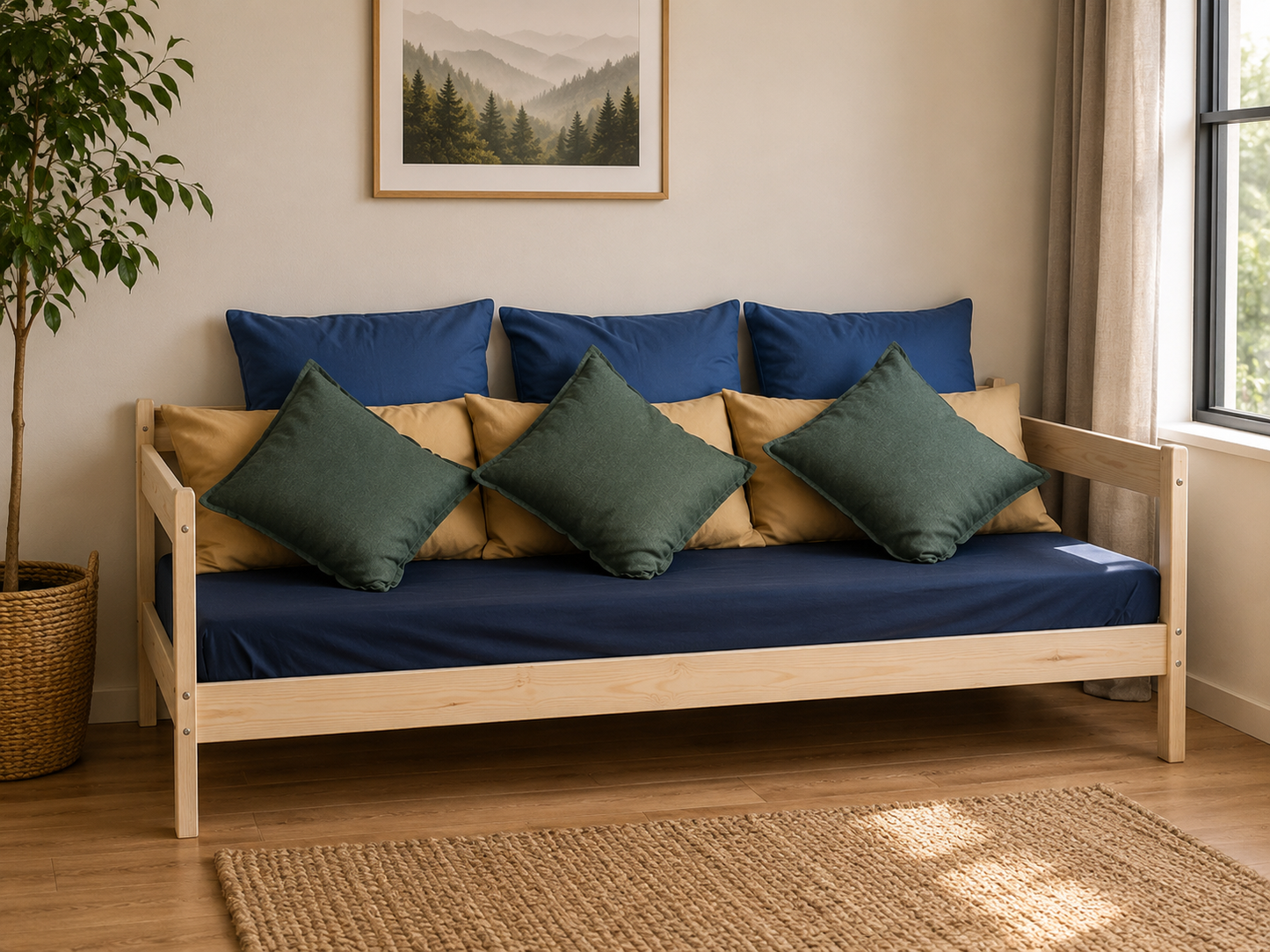 🛋️ Solid Pine Day Bed