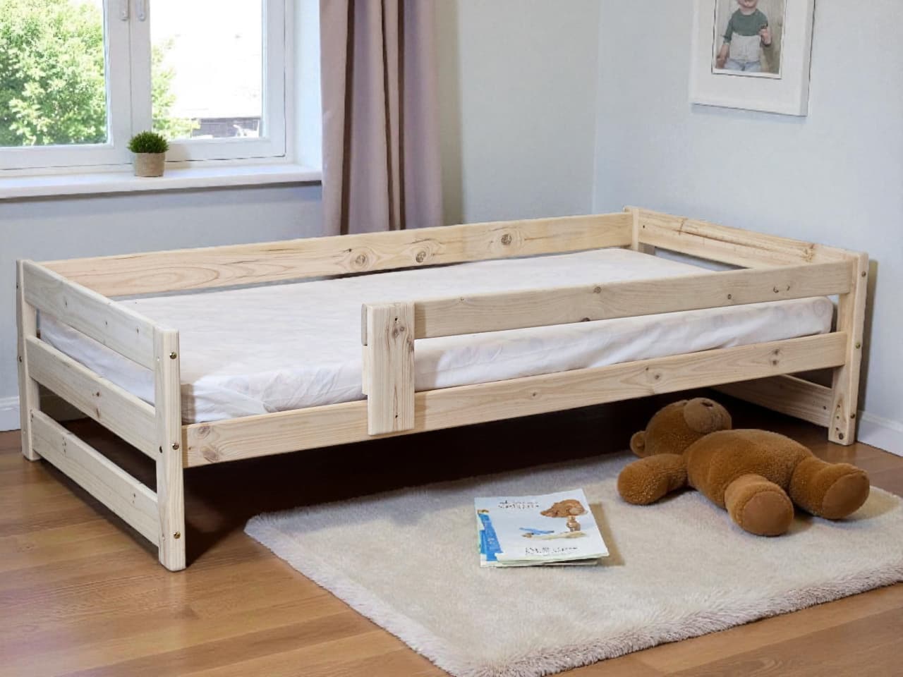 3 in 1 Solid Pine Toddler Bed 👶🛏️