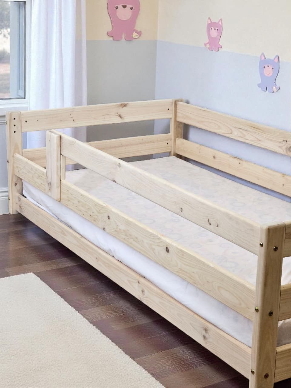 3 in 1 Solid Pine Toddler Bed 👶🛏️