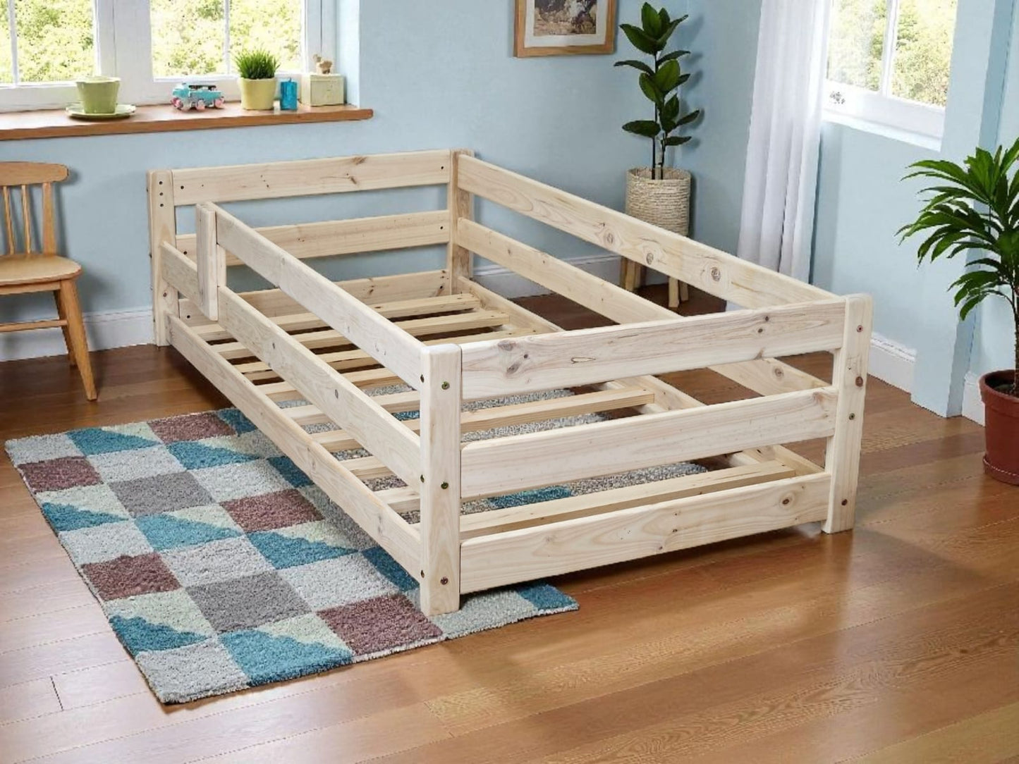 3 in 1 Solid Pine Toddler Bed 👶🛏️