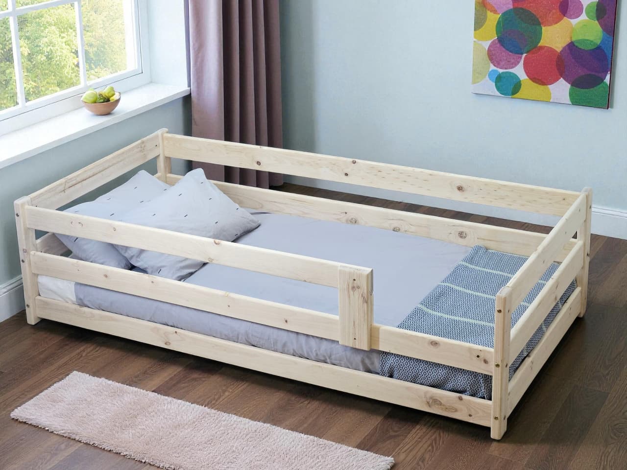 3 in 1 Solid Pine Toddler Bed 👶🛏️