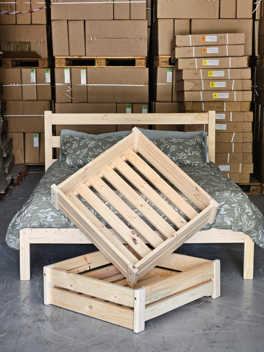 Solid Pine Trundle Storage Unit 📦