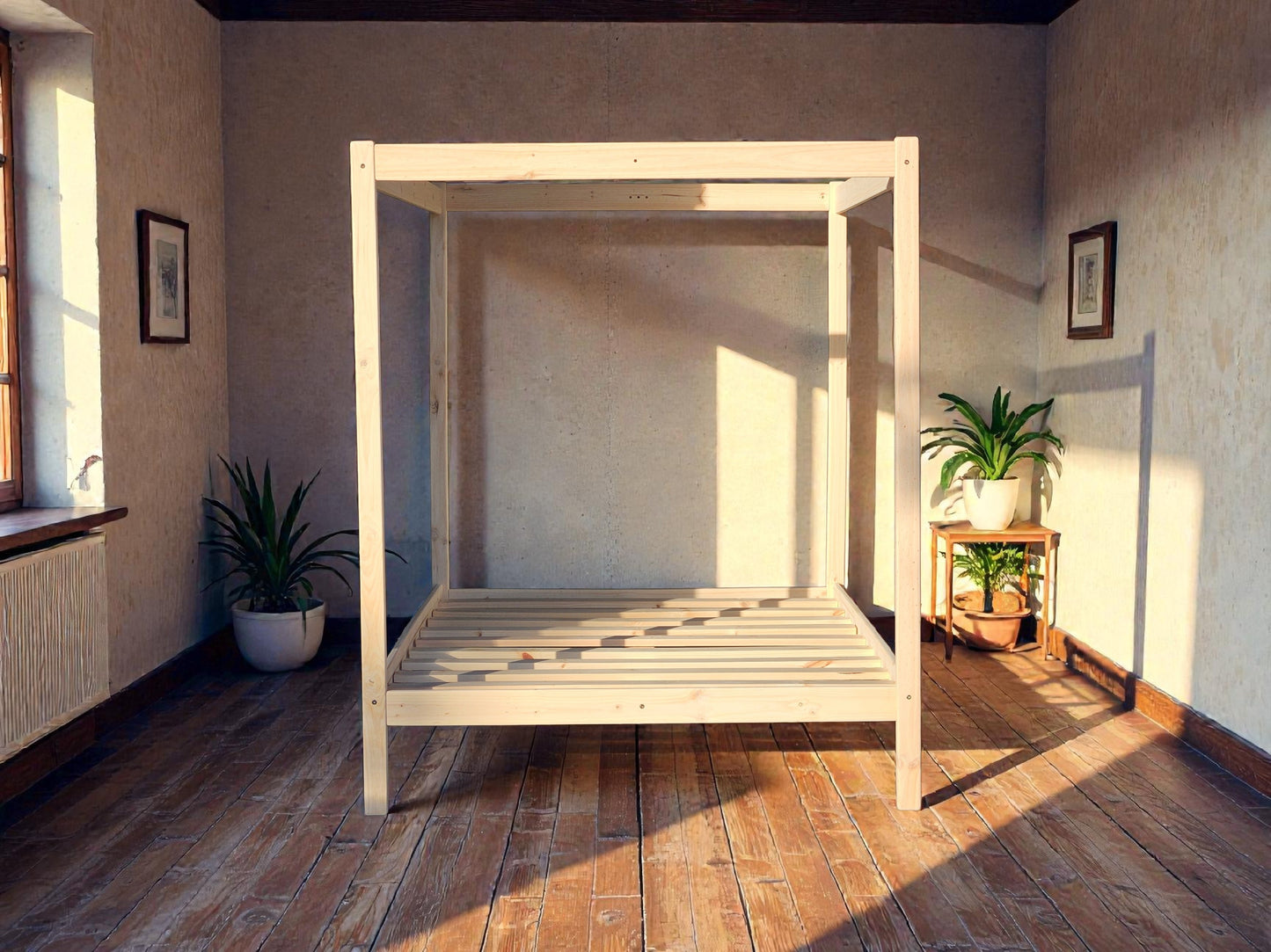 Talo 4 Poster Solid Pine Bed 🪵🛌