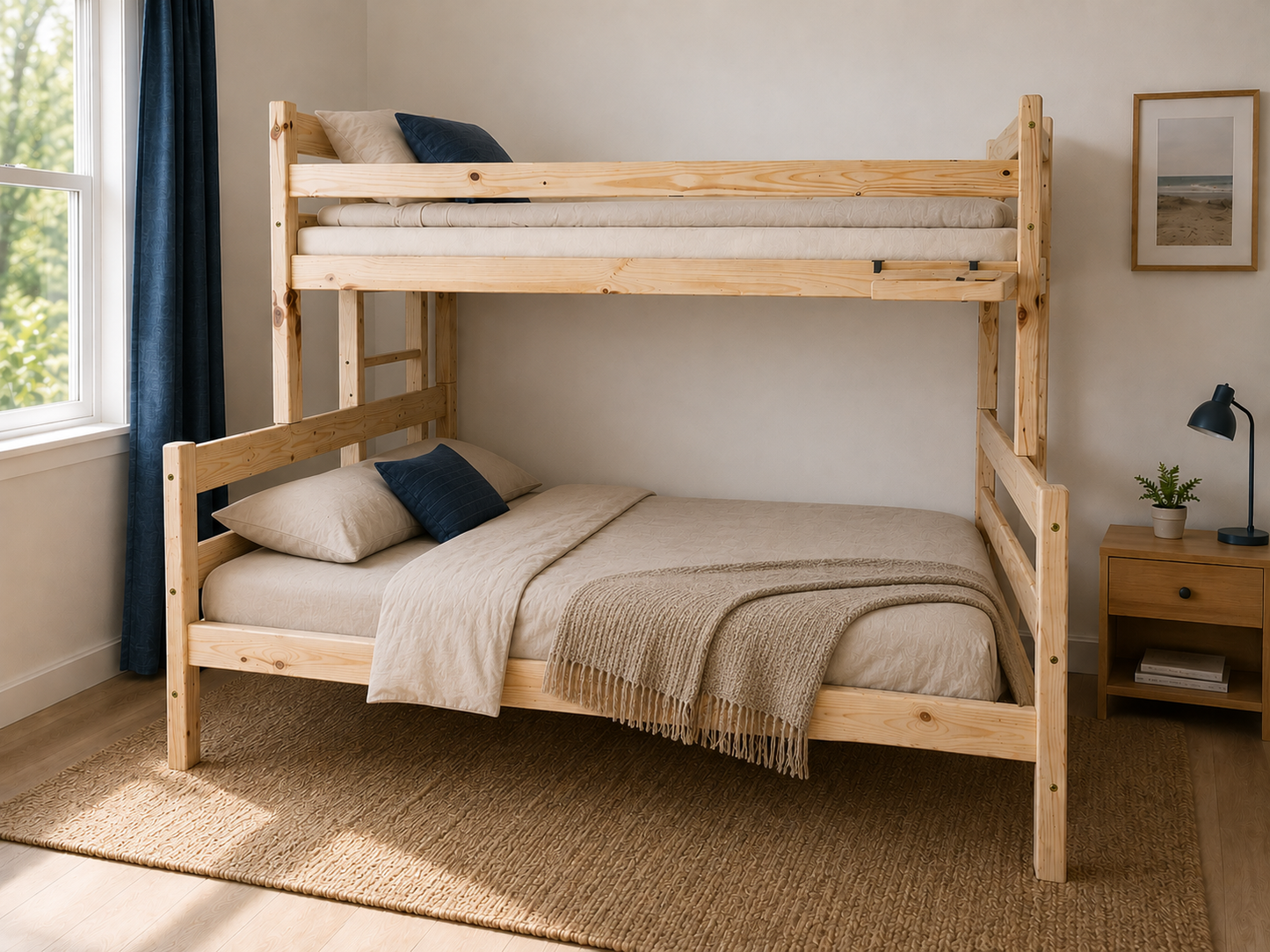 🛏️ Knysna Pine Tri-Bunk