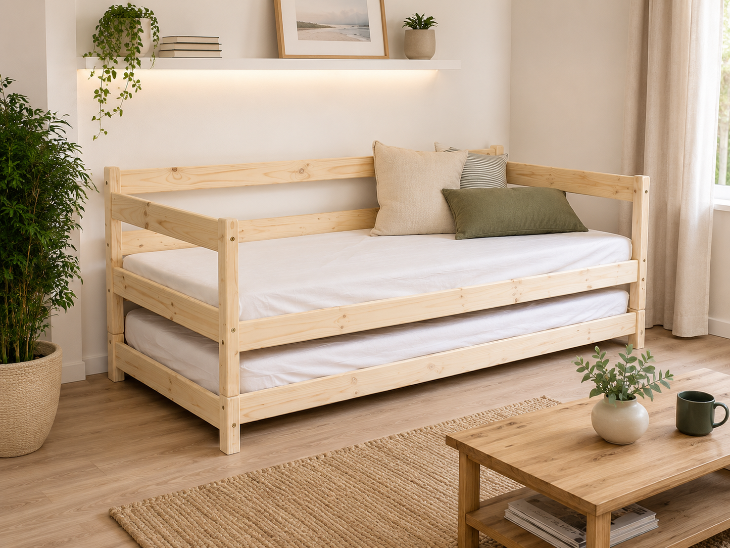 Solid Pine Stackable Day Bed (set of 2)