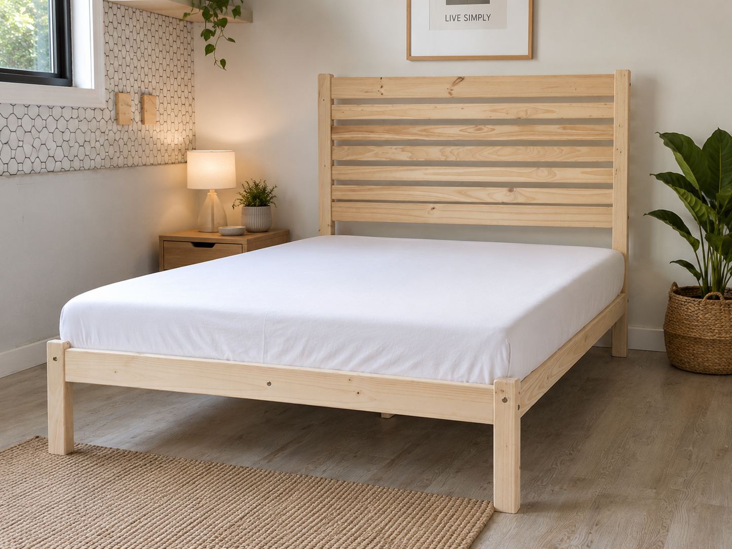 Niva Bed Base & Headboard