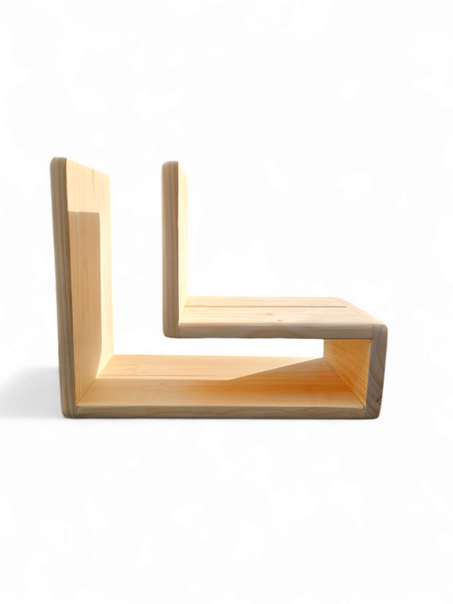 Polygon Pine Shelves