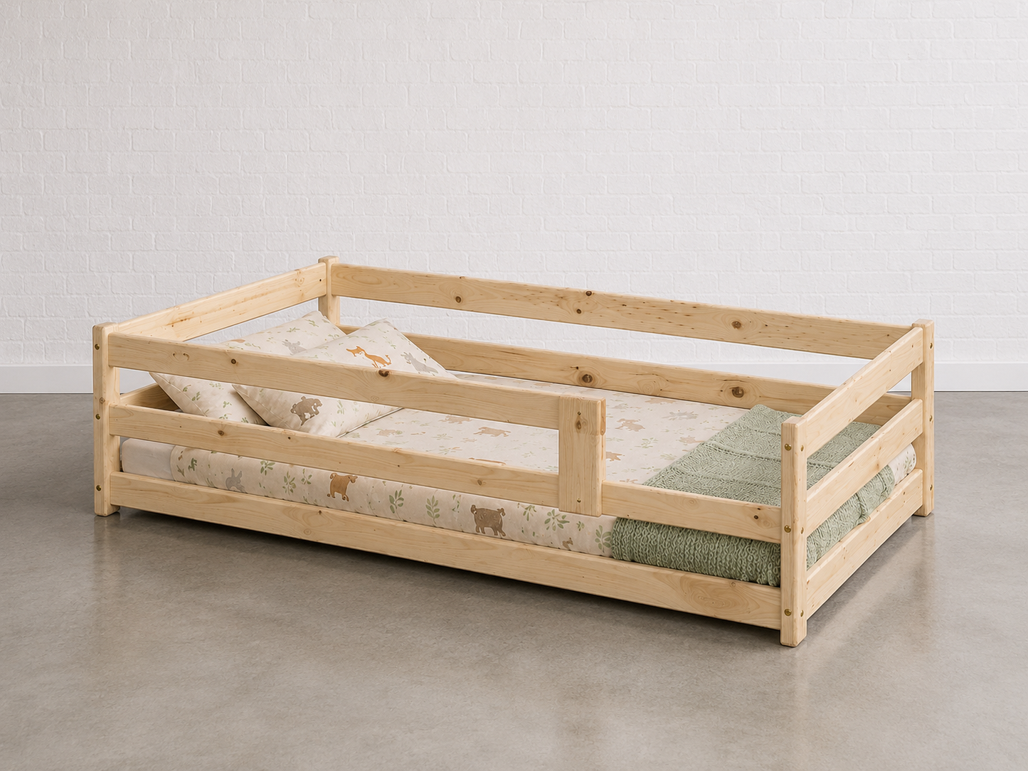 3 in 1 Solid Pine Toddler Bed 👶🛏️